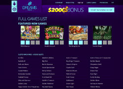 Dreams Casino Games Screenshot