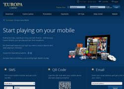 Europa Casino Mobile Screenshot