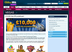 William Hill Vegas Promotions Screenshot