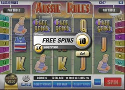 Aussie Rules Free Spins Screenshot