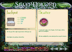 Silver Unicorn Symbols Screenshot